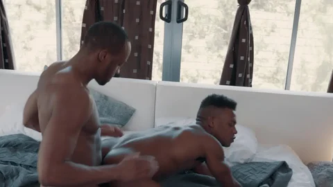 NoirMale - Black hair Trent King being pounded by Adrian Hart