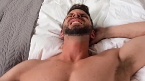 GodsOfMen: Throat fuck in the bed with tattooed gay