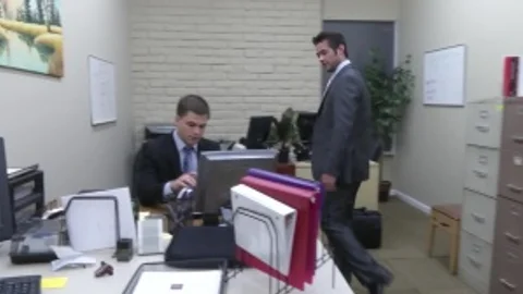 The Office hoe two - Mike De Marko and Jimmy Johnson ass fuck